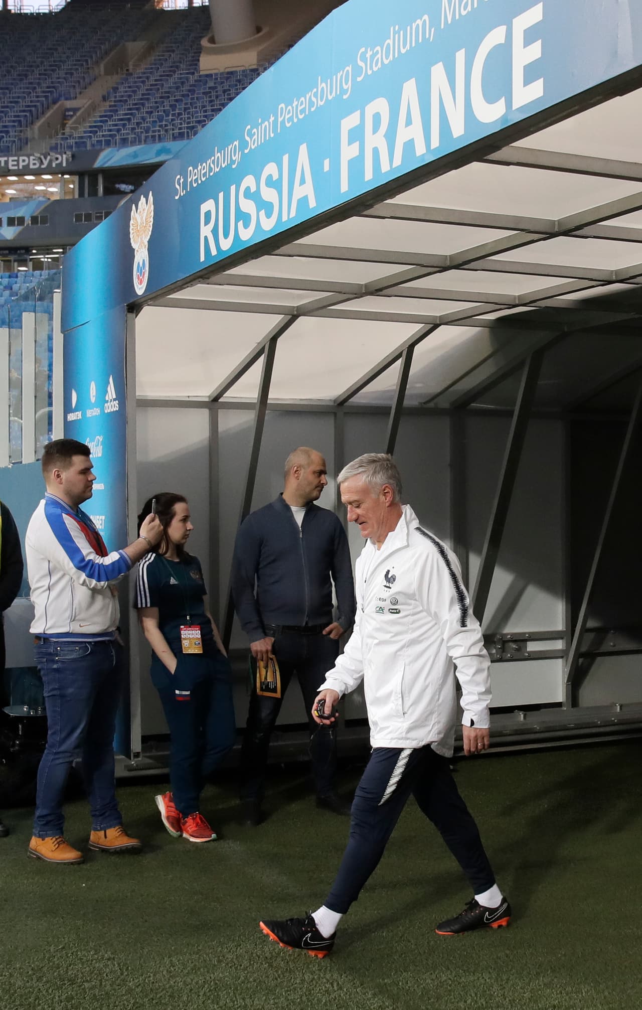 Didier Deschamps llegó a este partido en Rusia con el antecedente previo de la derrota de local y con remontada en contra frente a Colombia.