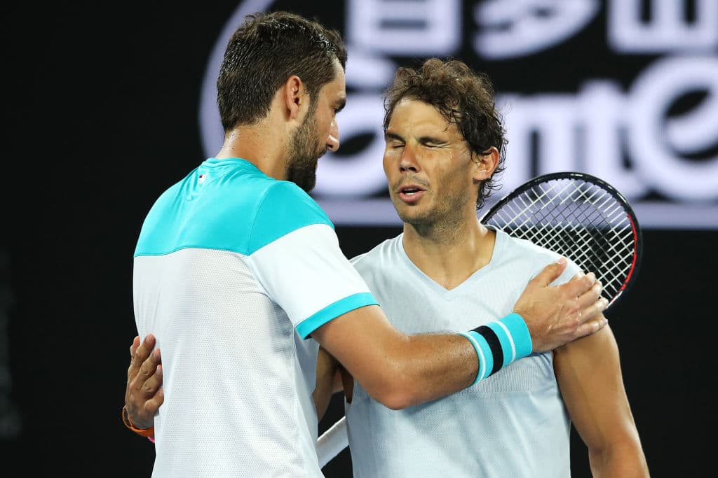 El intenso duelo etaba en el quinto set, luego del 6/3, 3/6, 7/6, 2/6 y 0/2 en contra cuando Nadal decidió retirarse.