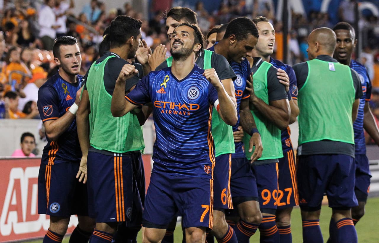 David Villa se robó el show en triunfo de New York City FC 2-0 en casa del Houston Dynamo