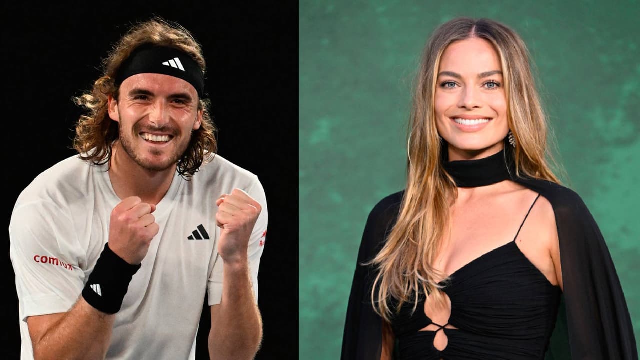 Tsitsipás se 'anima' a lanzar invitación a Margot Robbie en Australian Open