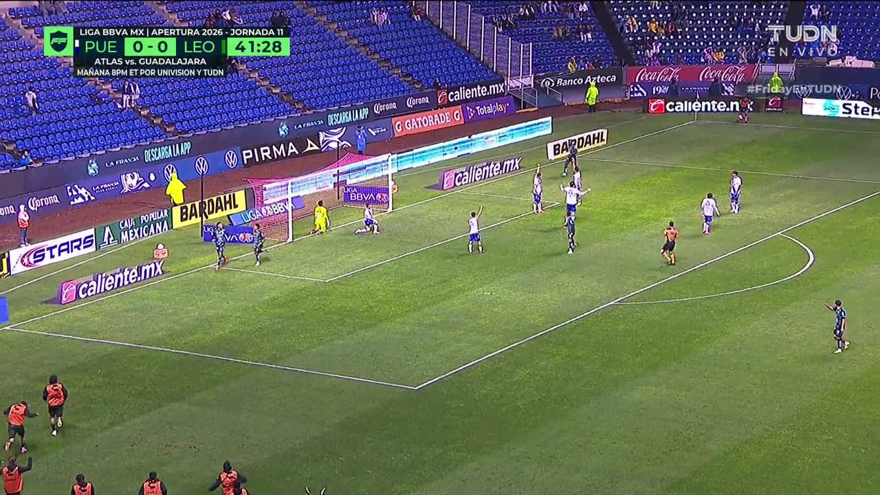 ¡GOL!  anota para León. Ismael Díaz