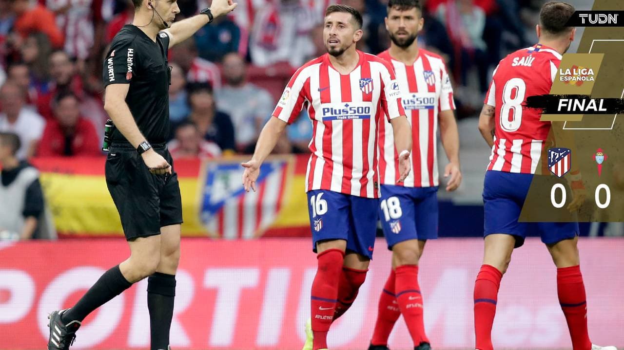 Atleti y Celta empatan a cero con Herrera y Araujo titulares
