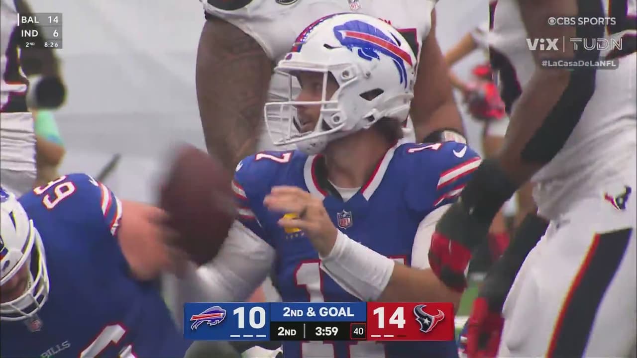 Josh Allen suma nuevo touchdown por tierra ante Texans