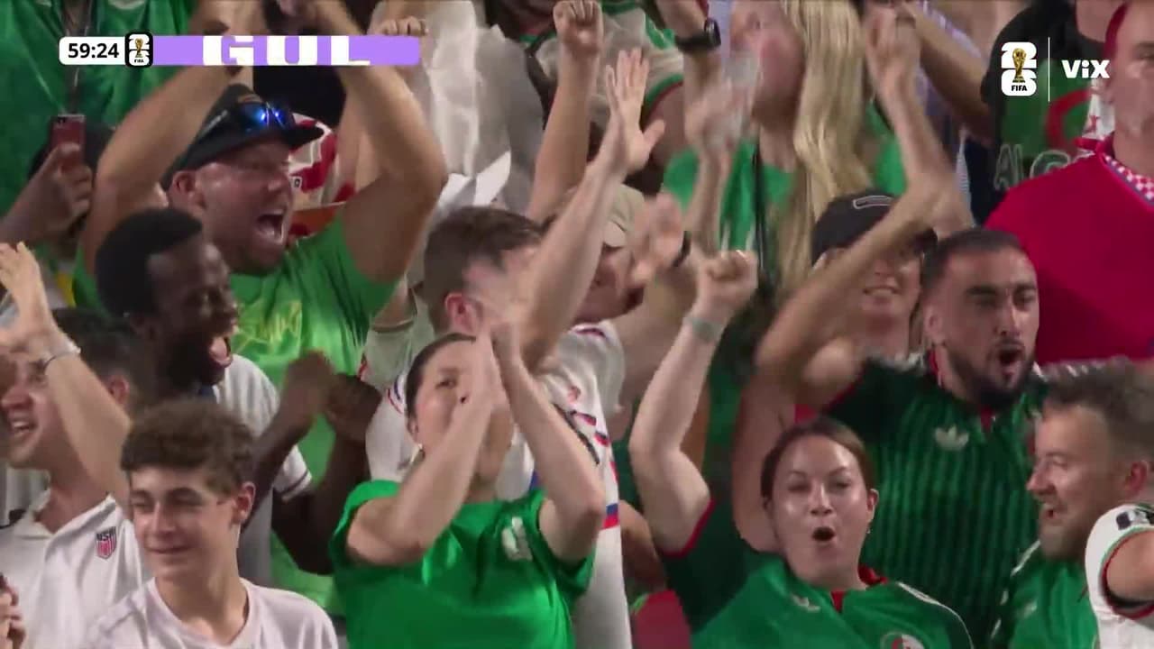 ¡Argelia lo vuelve a empatar! Diagonal matona y Mahrez lo iguala