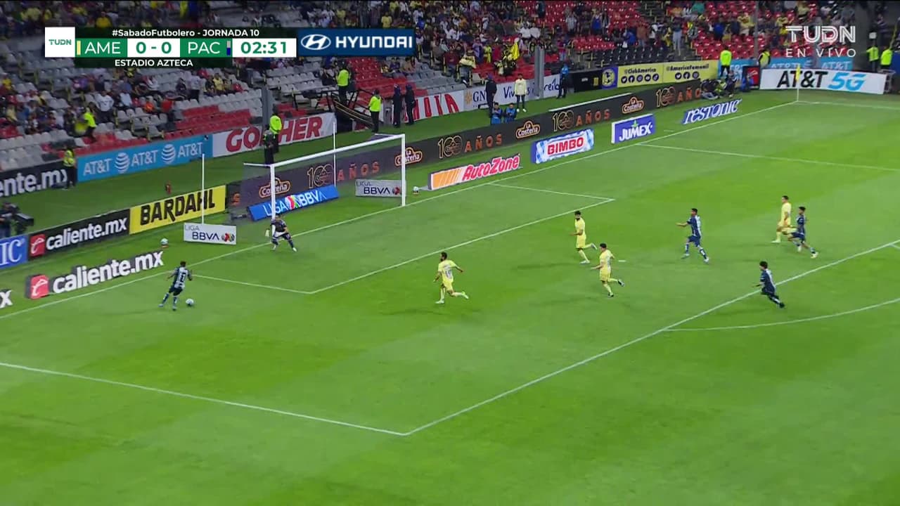 ¡TIRO ATAJADO! disparo por Avilés Hurtado.