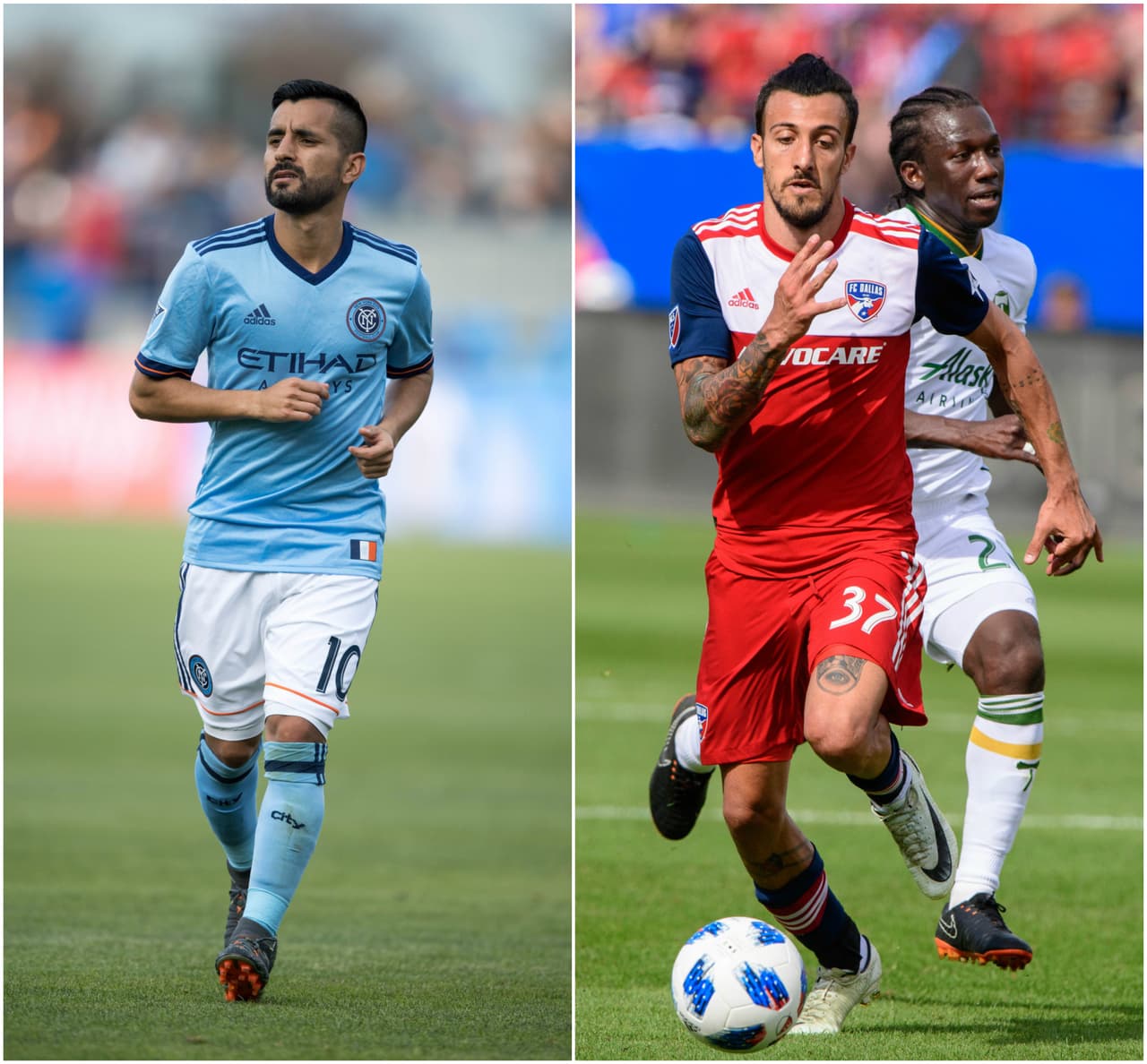 Maxi Moralez y Máxi Urruti, símbolos de los dos equipos invictos en la MLS 2018.