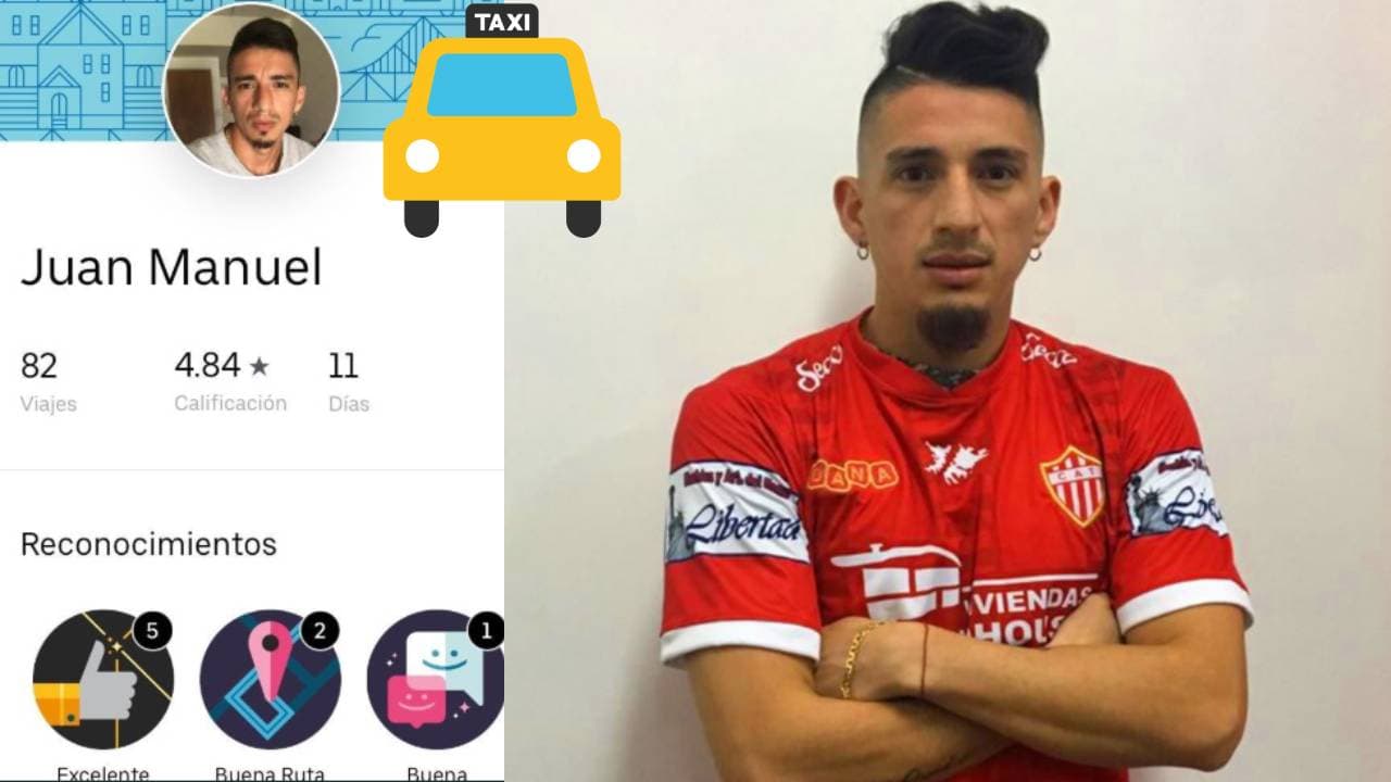 El futbolista que dejó su taxi para fichar por club argentino