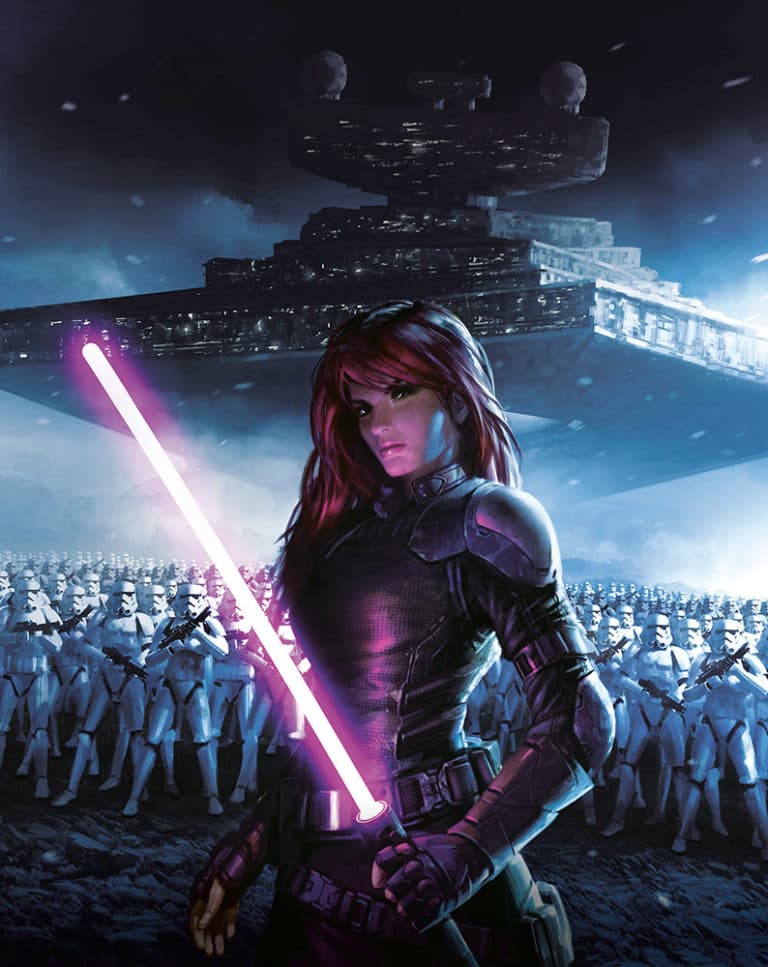 Físicamente, Mara Jade es pelirroja y tiene los ojos verdes.