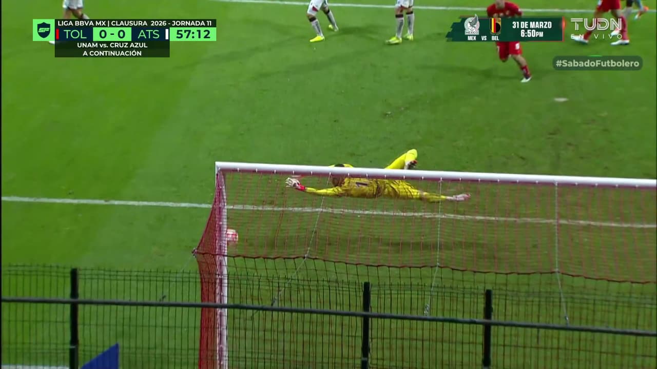 ¡Otra vez al poste! Iba a ser un golazo del Toluca pero el palo dijo que no