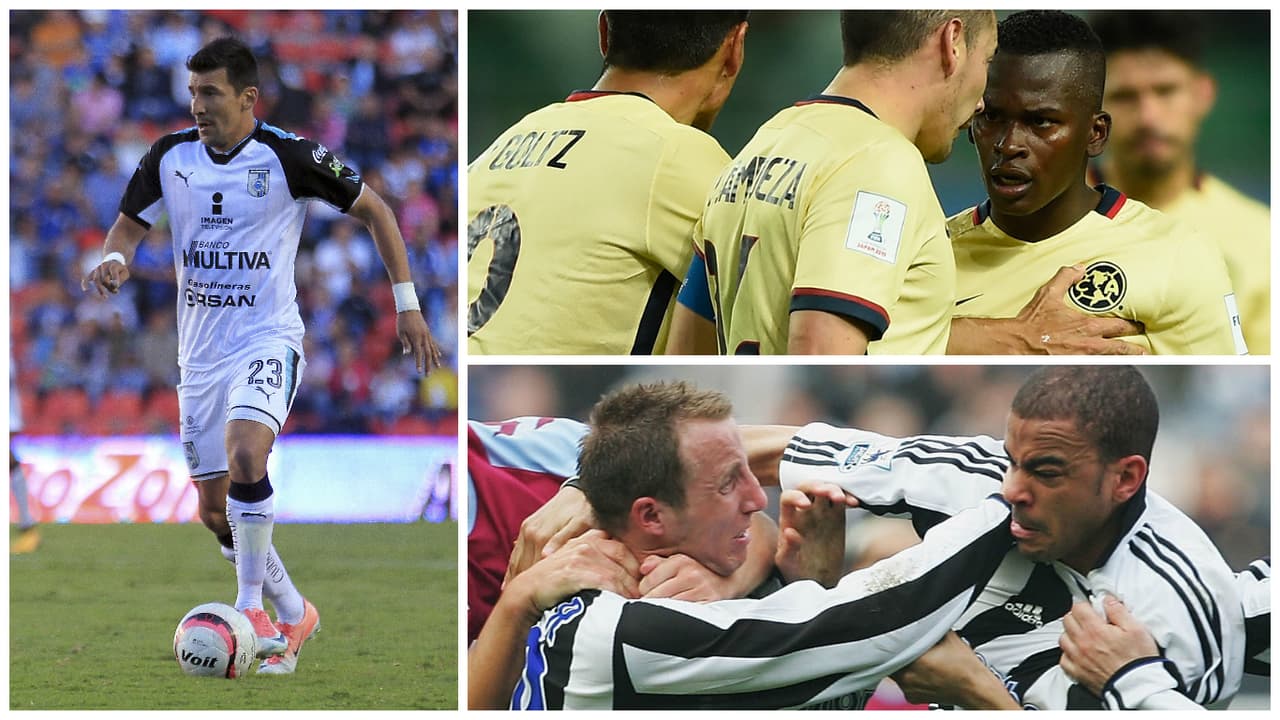 El incidente del paraguayo Édgar Benítez del Querétaro recordó que el fútbol también puede ser manzana de la discordia entre compañeros.