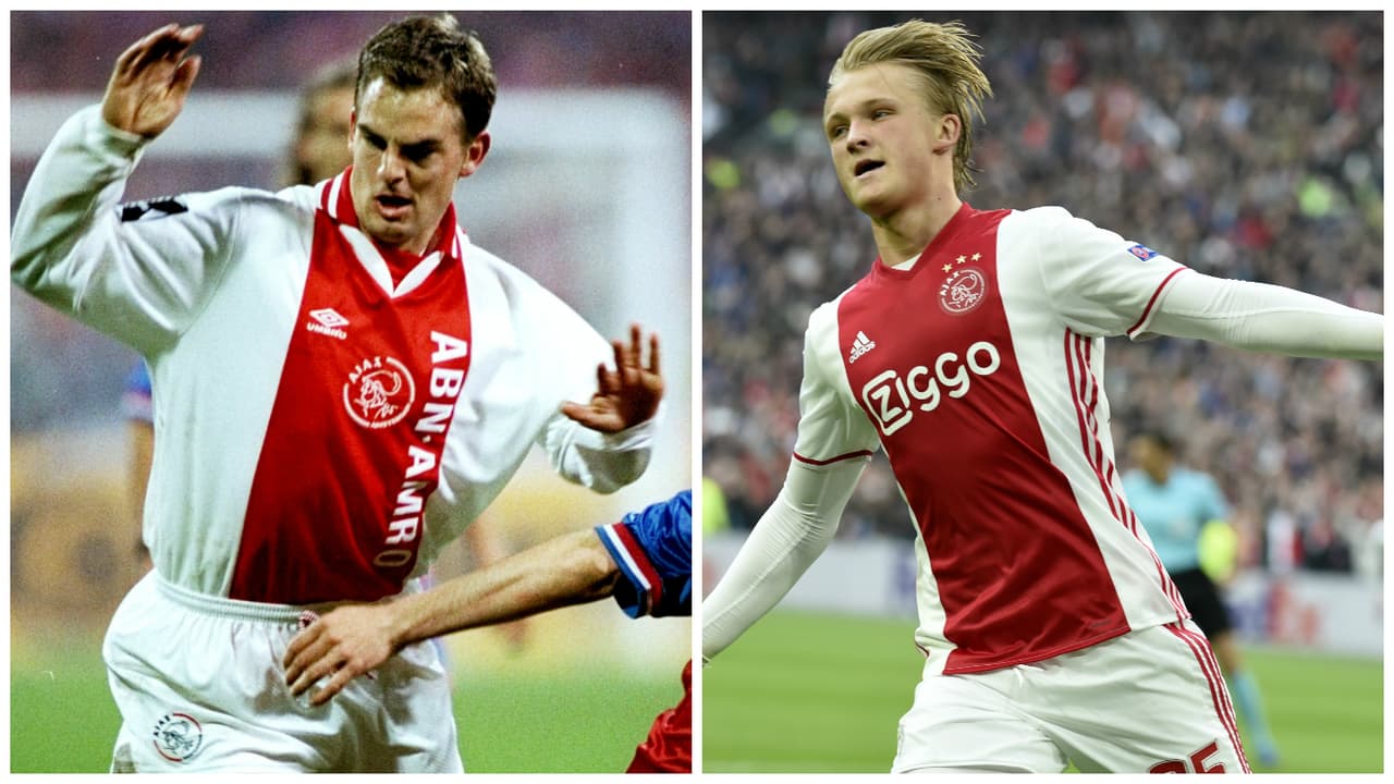 El nueve de aquel Ajax que venció al Milán era Ronald de Boer. En el nuevo Ajax, ese lugar corresponde al joven danés de 19 años, Kasper Dolberg.