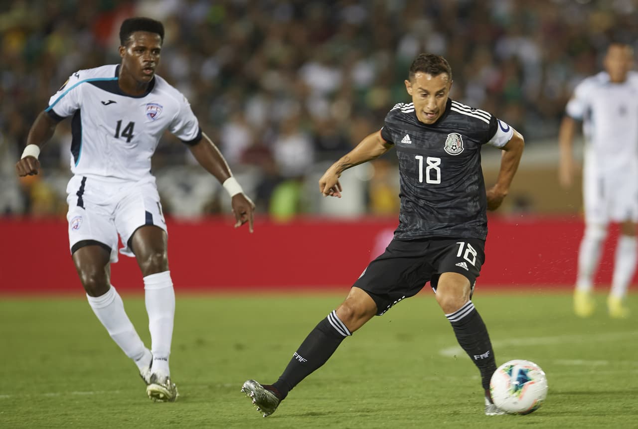Andrés, disputó un buen juego tras apoderarse del medio campo mexicano y orquestar.