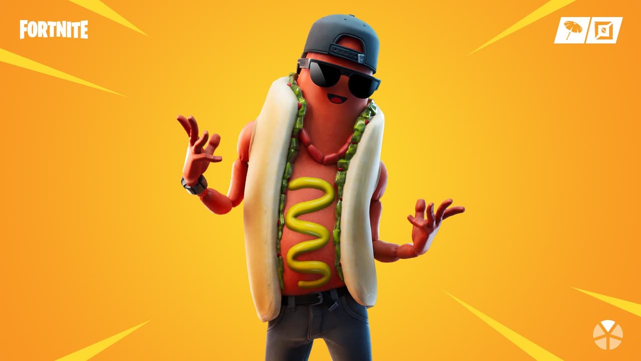 Skin de hotdog en Fortnite