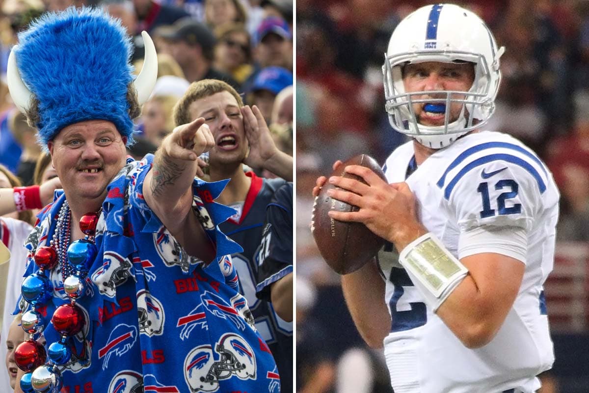 Rex Ryan pide a fans de Bills hacerle la vida miserable a Luck dentro del emparrillado