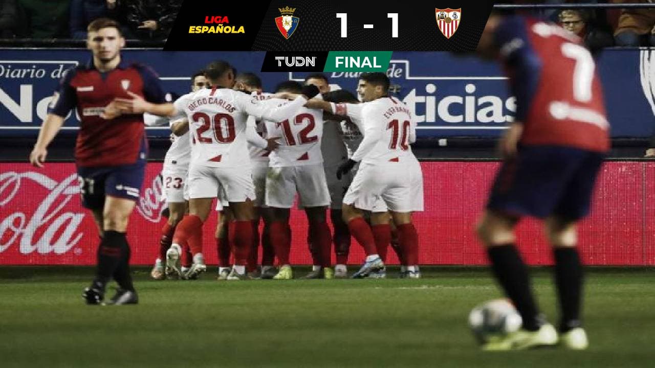 Con Chicharito, el Sevilla no pasó del empate ante el Osasuna