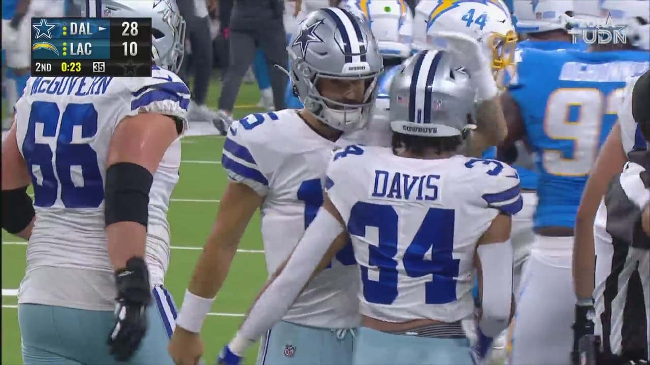 ¡Ya es paliza! Malik Davis logra la anotación para poner el score 29-10