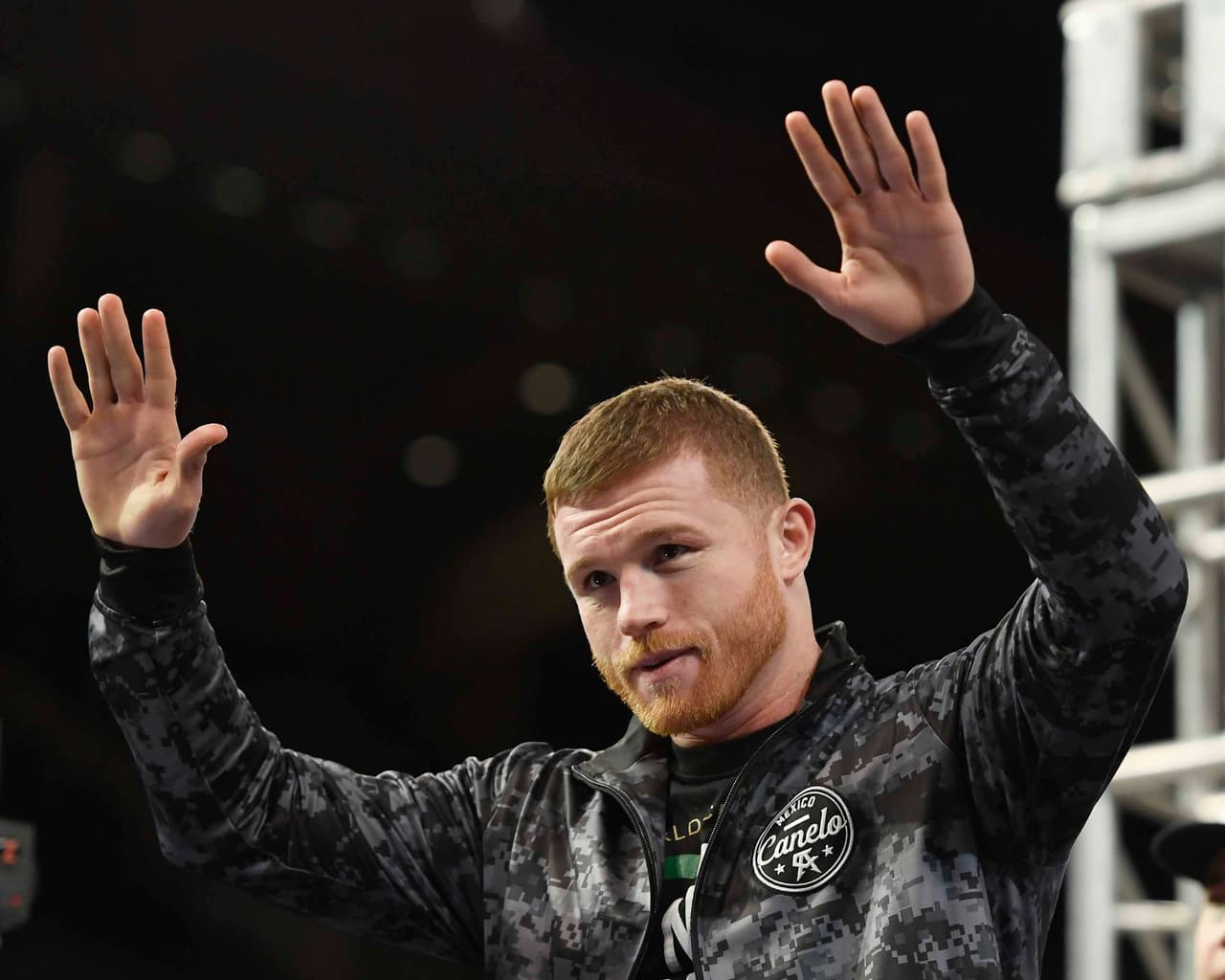 NEW YORK, NEW YORK - DECEMBER 14: Canelo Alvarez of Mexico acknowledges the audience before his official weigh-in at Madison Square Garden on December 14, 2018 in New York City. (Photo by Sarah Stier/Getty Images)