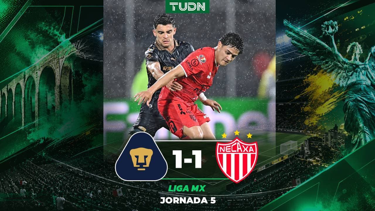 Resumen | Pumas vs. Necaxa: empate dramático en CU