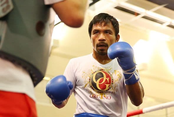 Manny Pacquiao entrena