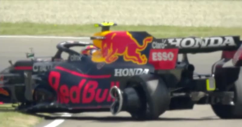 Checo Pérez sufre accidente en la P1 del GP de Emilia Romaña