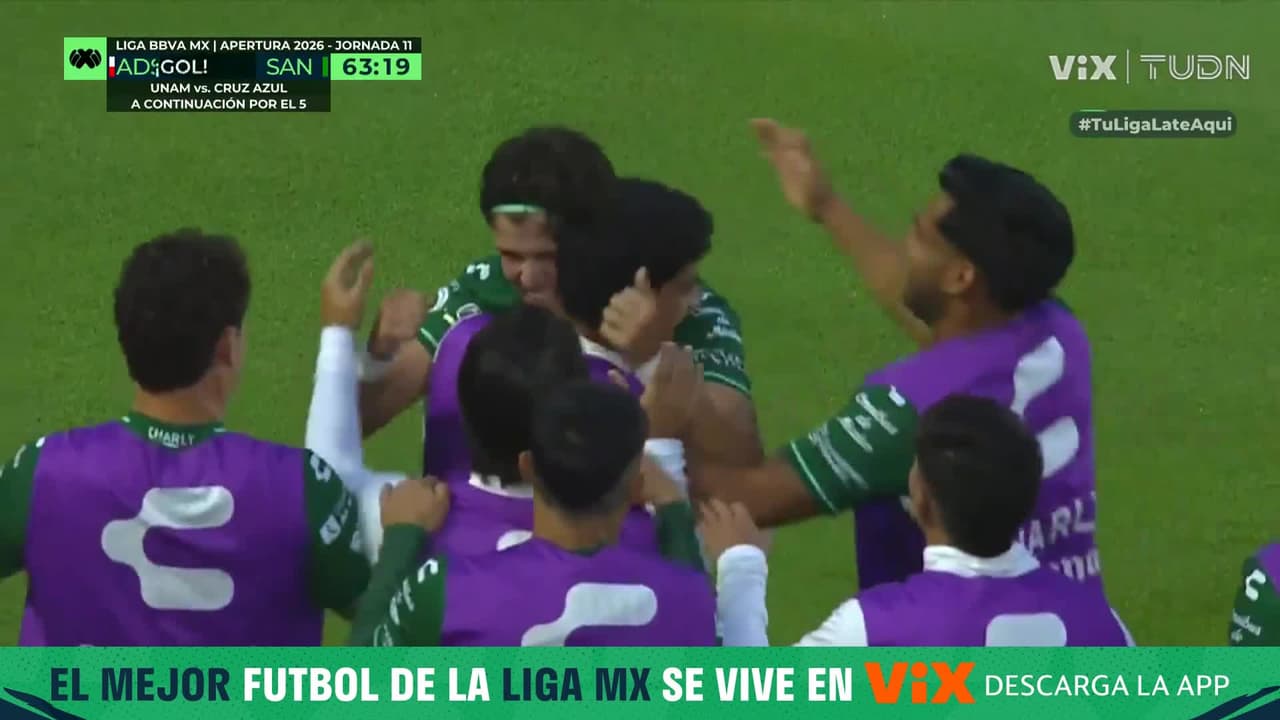 ¡Santos le está ganando al San Luis con golazo de Cáseres