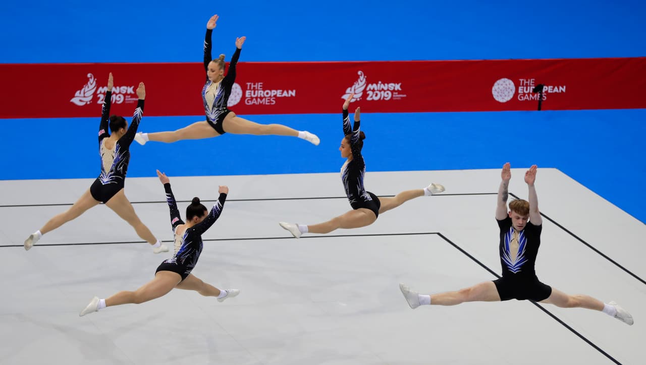 La competencia de gimnasia artística en los Juegos Europeos, parte del ciclo olímpico a Tokio 2020, es una exhibición de elegancia, fuerza y flexibilidad espectacular en Bielorrusia.