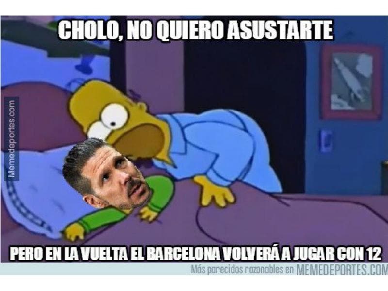 Los fanáticos hicieron bromas tras la polémica victoria del Barça sobre el Atlético luego de que Fernando Torres anotara el gol rojiblanco para luego ser expulsado y dejara a su equipo con un hombre menos para que Luis Suárez se vistiera de héroe marcando dos goles en el Camp Nou.