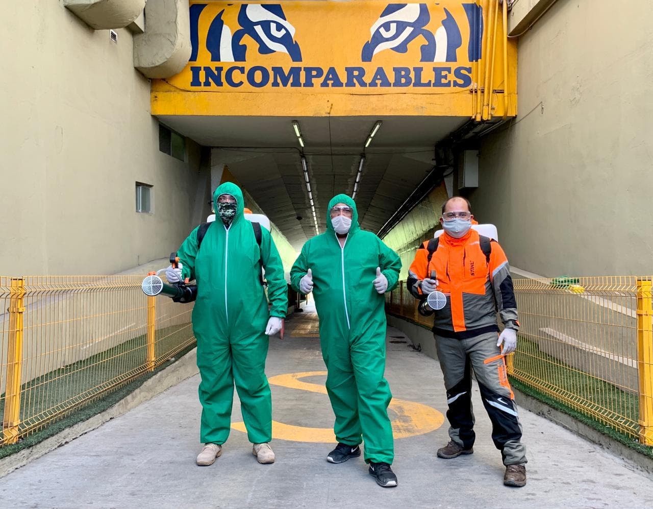 Tigres inicia capacitación para sanitizar el Volcán