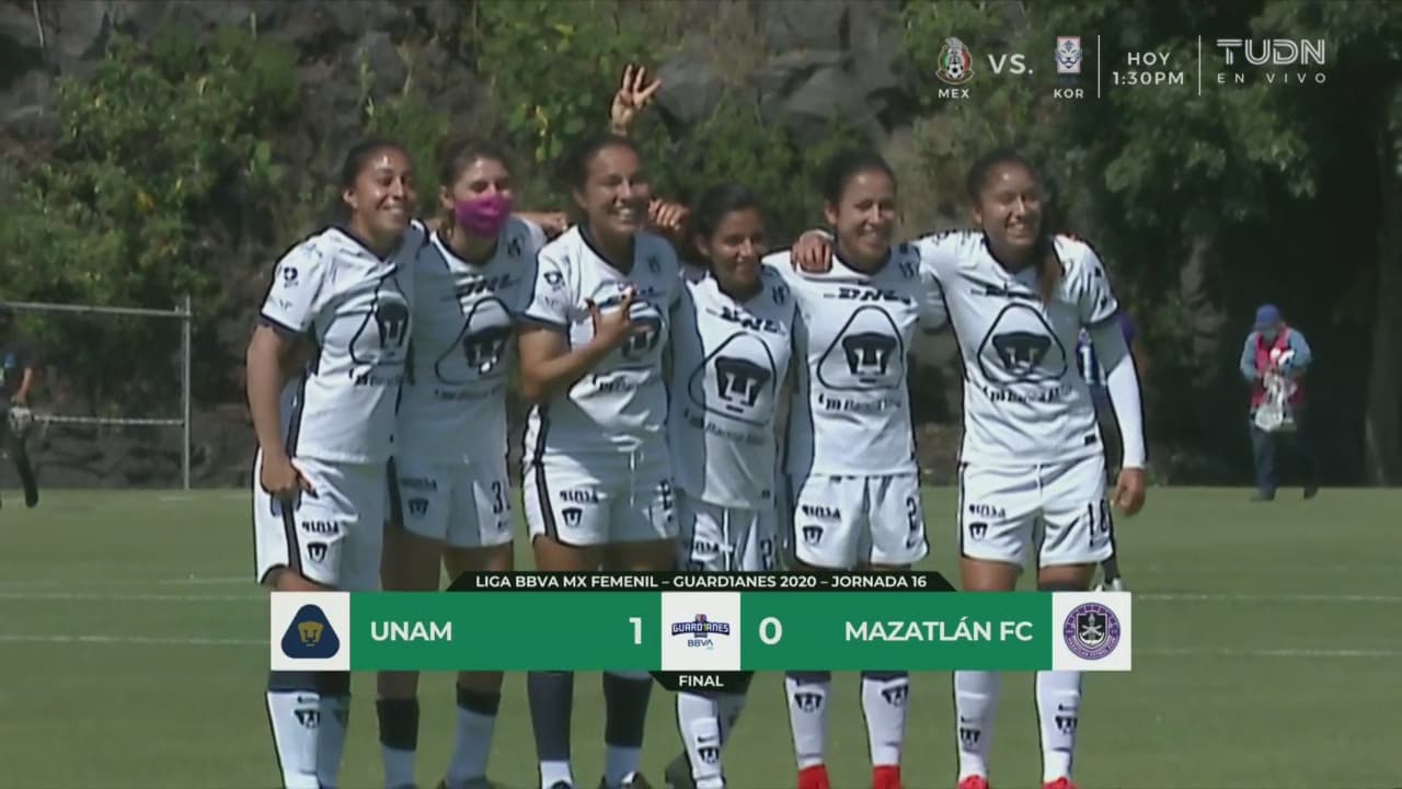 Vence Pumas a Mazatlán en la Liga Femenil y amarra su boleto a la Liguilla
