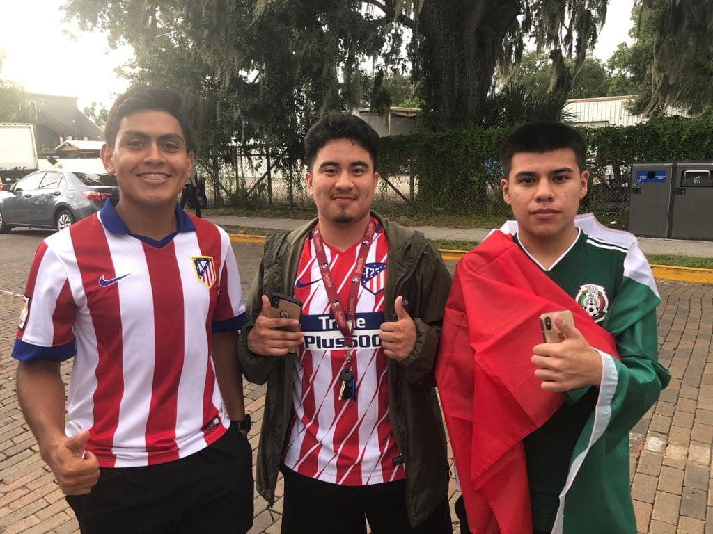 Se dio cita la afición del conjunto colchonero.