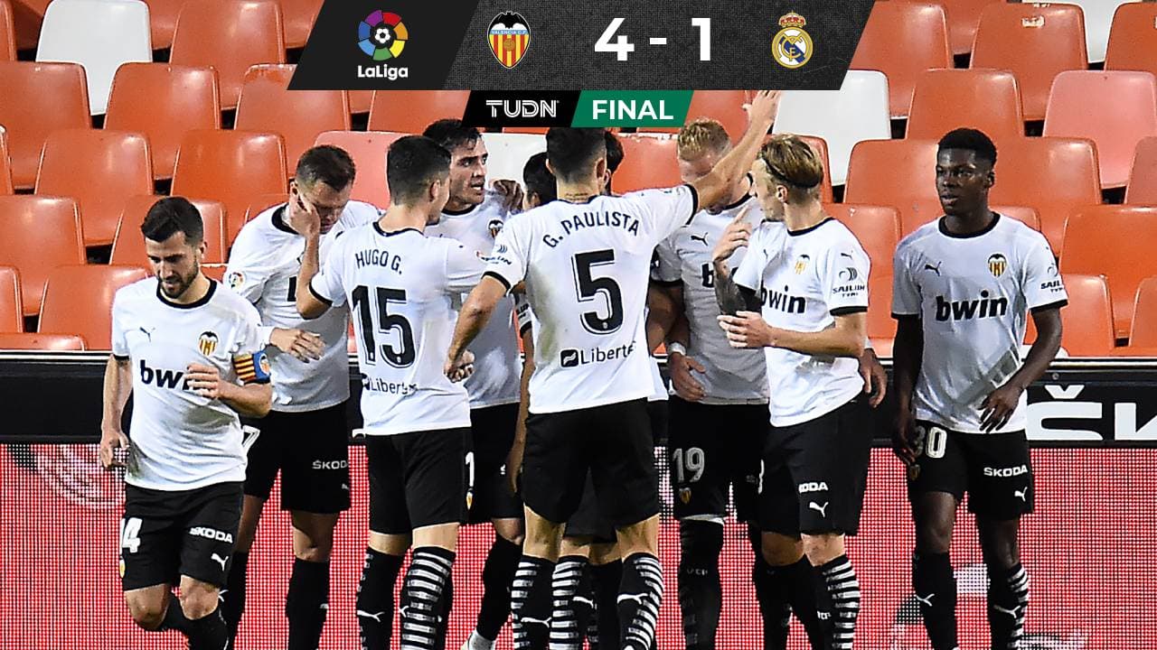 ¡Puro penal! Valencia remonta y golea al Madrid