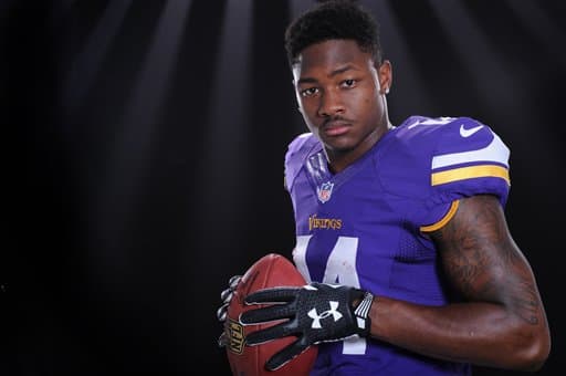 Checa las mejores tomas del shooting del WR novato de los Minnesota Vikings, Stefon Diggs (AP-NFL).
