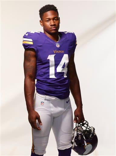 Checa las mejores tomas del shooting del WR novato de los Minnesota Vikings, Stefon Diggs (AP-NFL).