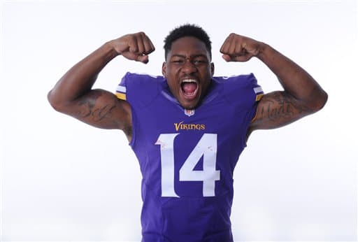 Checa las mejores tomas del shooting del WR novato de los Minnesota Vikings, Stefon Diggs (AP-NFL).