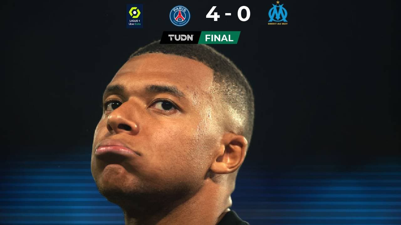 Mbappé preocupa tras salir lesionado en goleada del PSG al Marsella