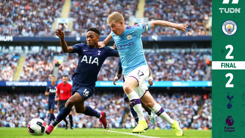 El VAR anula la victoria del Manchester City ante el Tottenham