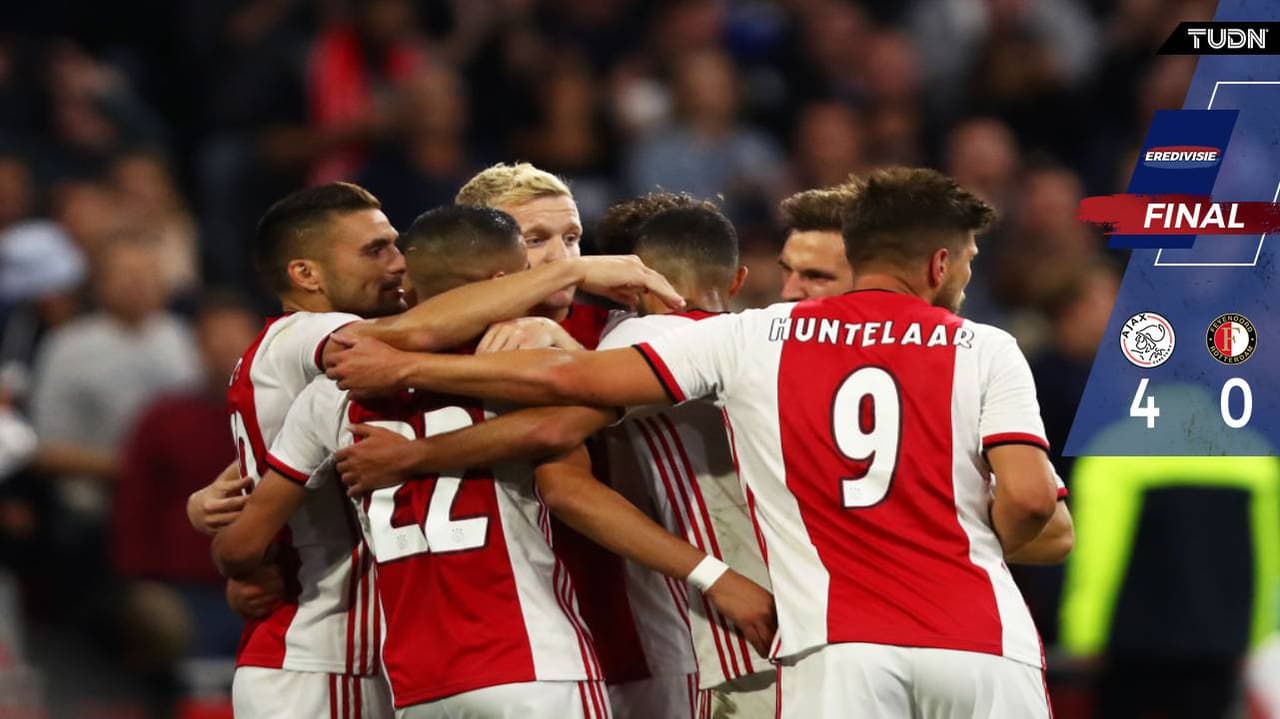 Con Edson Álvarez, el Ajax aplastó al Feyenoord

