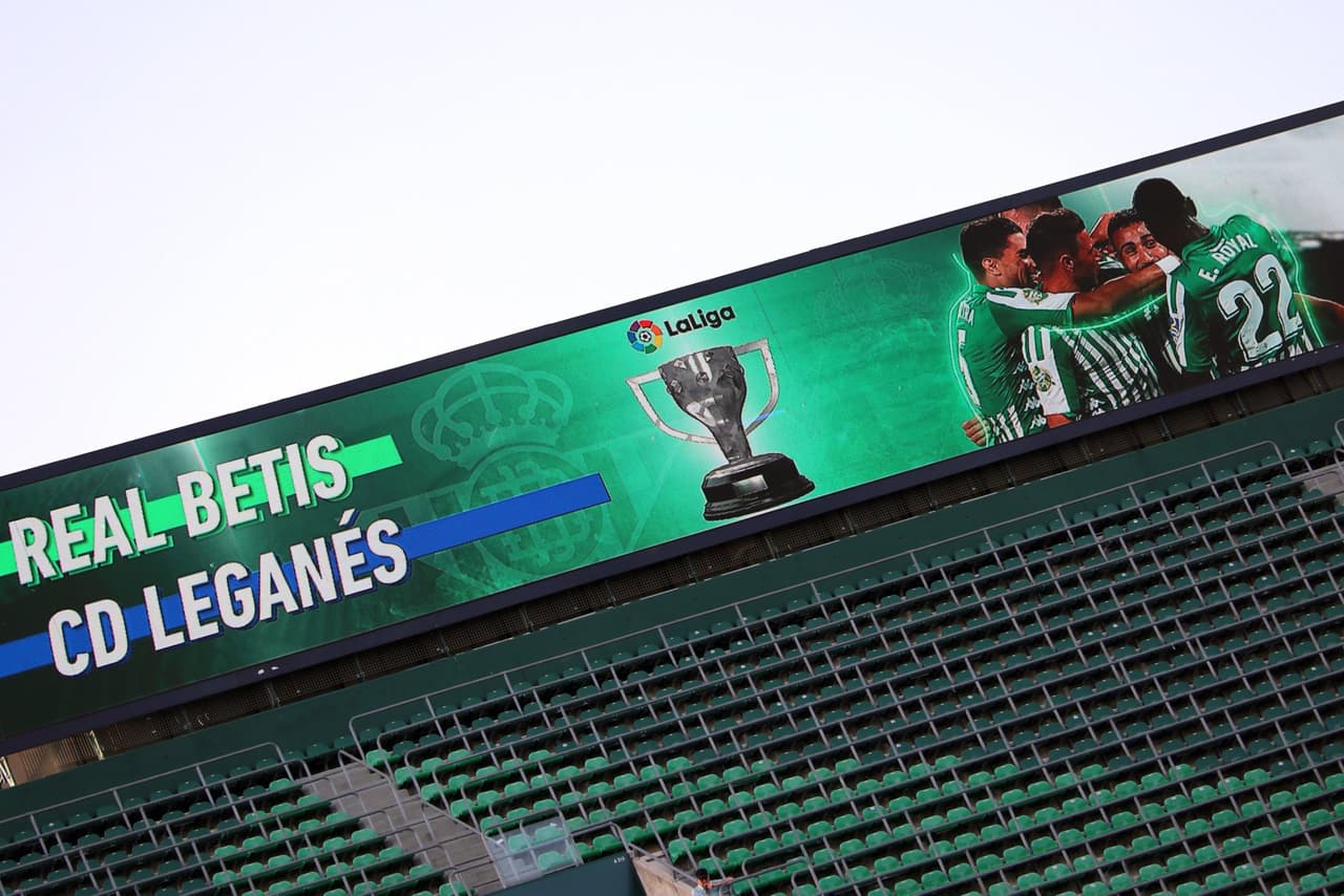 Así lucía el estadio Benito-Villamarín previo al encuentro.