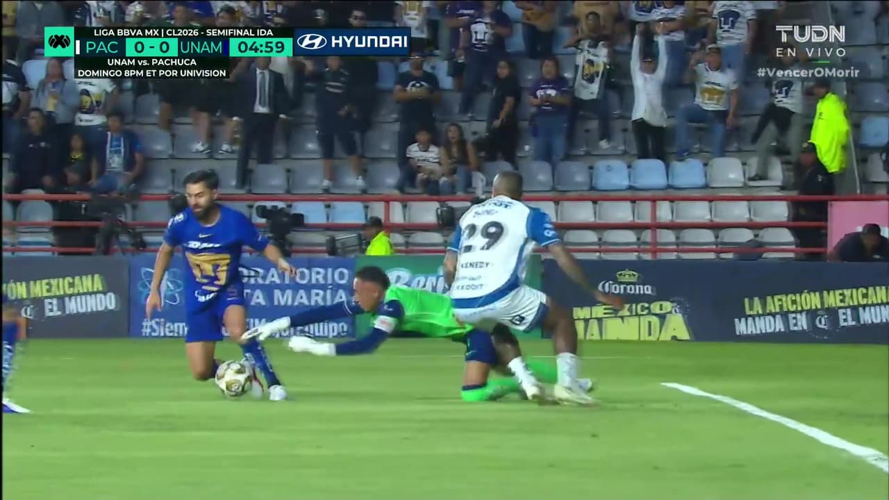 ¡Kenedy se pierde el primero! El brasileño estuvo a punto de abrir el marcador