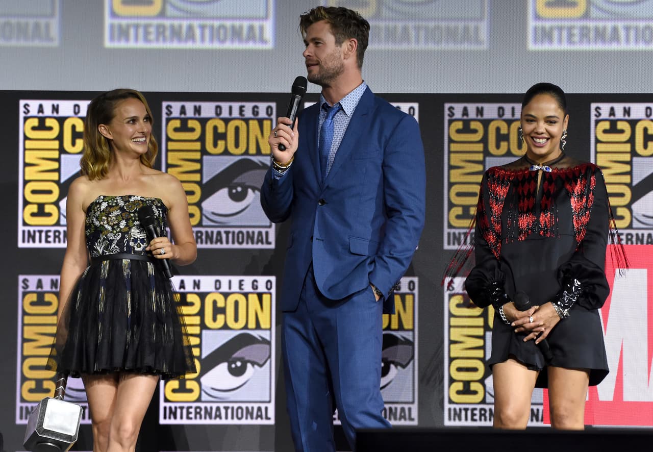 Natalie Portman, Chris Hemsworth y Tessa Thompson llevaron a lo más alto la historia del mítico Dios de Trueno.