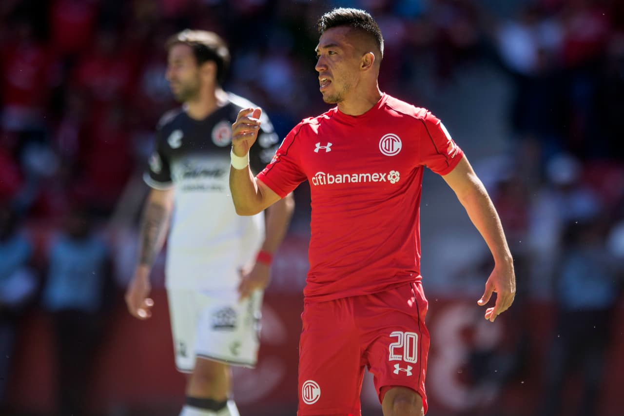 Uribe ratifica su racha goleadora con Toluca y se mantiene como el referente del ataque del equipo dirigido por Hernán Cristante.