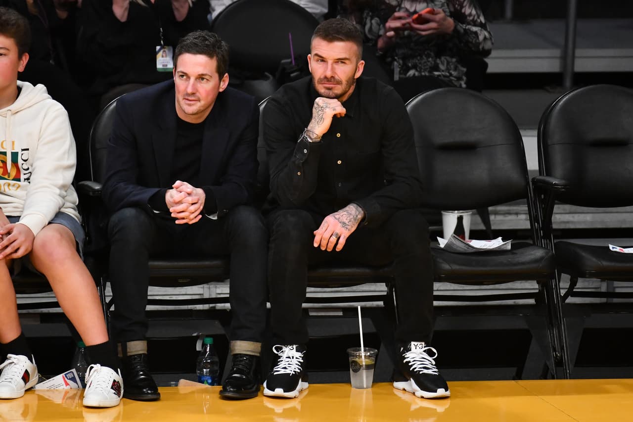 El agente deportivo David Gardner y David Beckham también fueron espectadores de lujo en el triunfo sobre New Orleans.