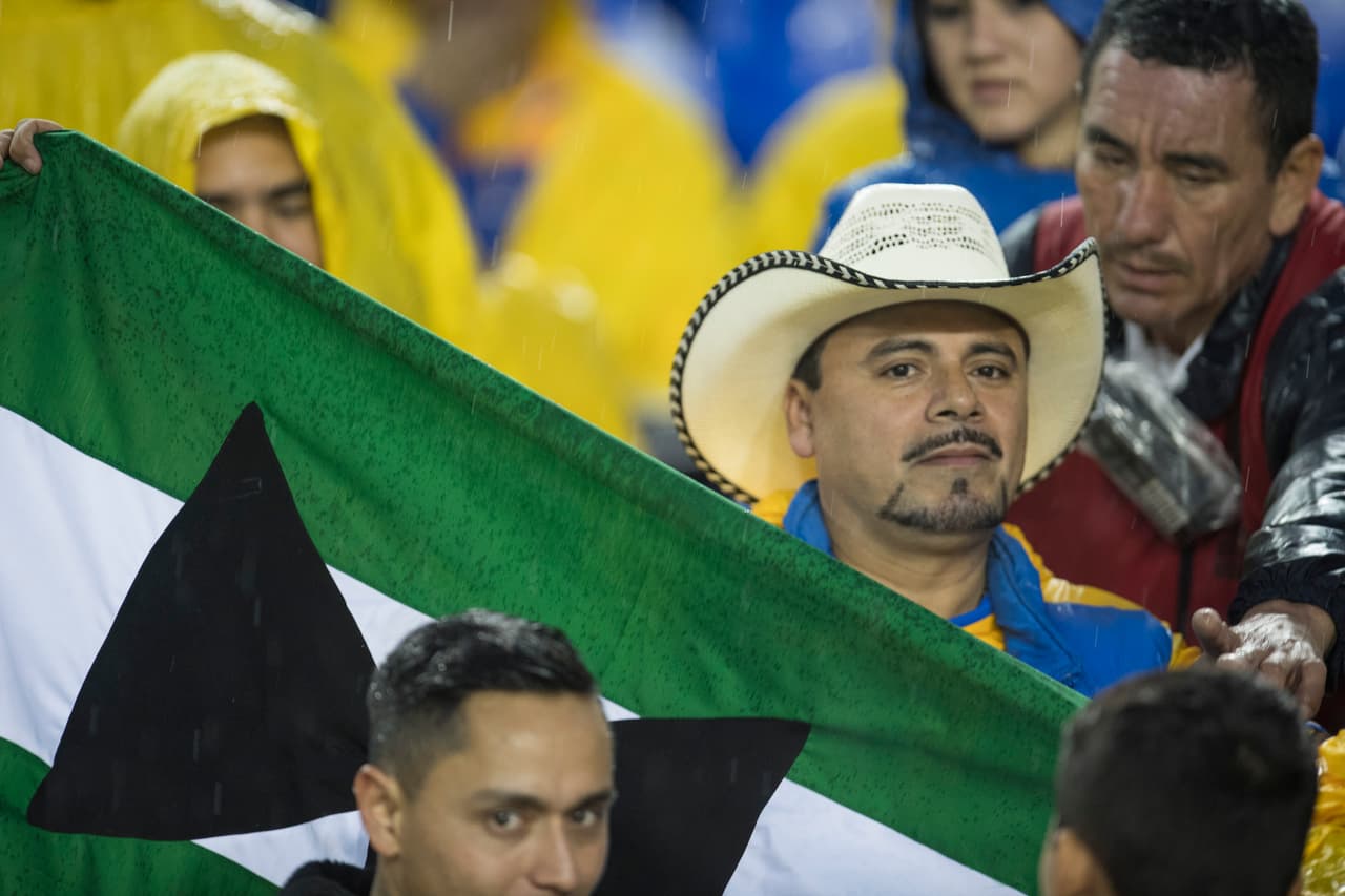 También los hinchas felinos recordaron a las víctimas fatales del trágico incidente aéreo en Colombia.