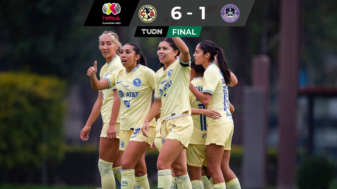 Desfile de goles en el América vs. Mazatlán de la Liga MX Femenil