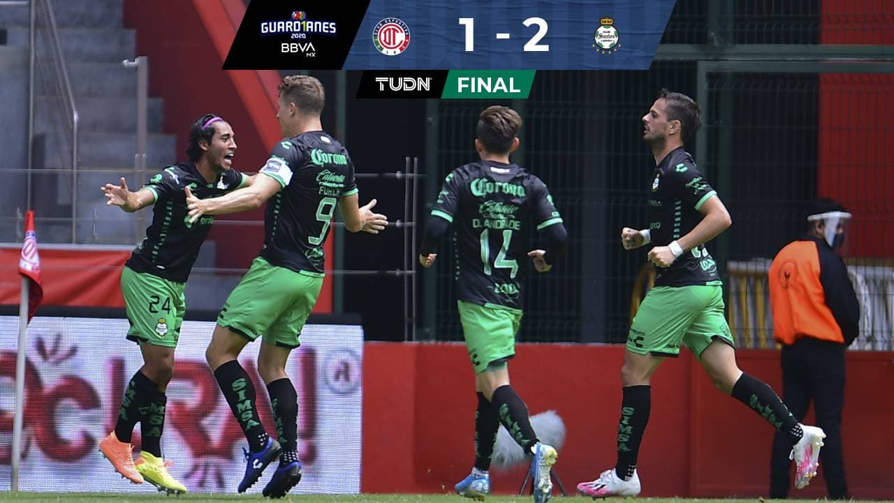 Santos derrota al Toluca con un golazo de Gael Sandoval