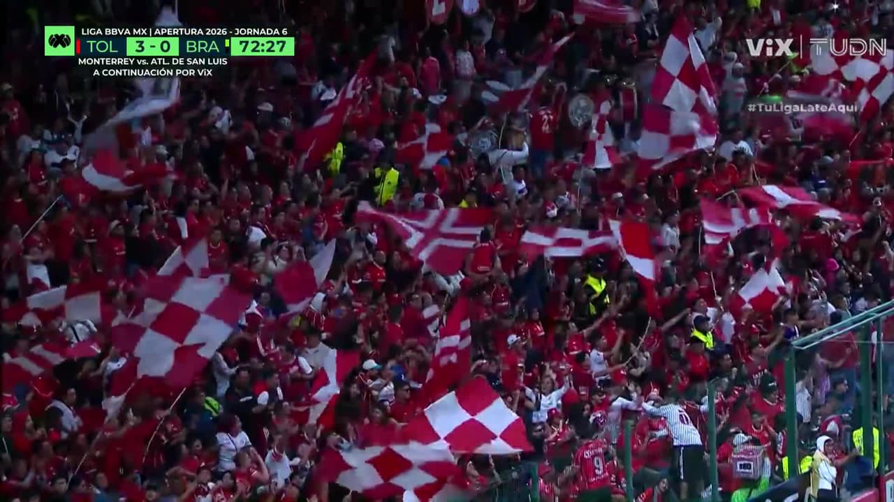 ¡GOL DEL TOLUCA! Cayó el tercero gracias a Virgen