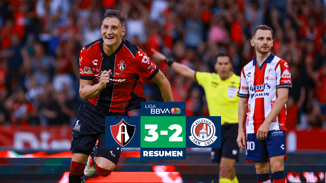 Resumen | Atlas remonta en los últimos minutos al Atlético San Luis