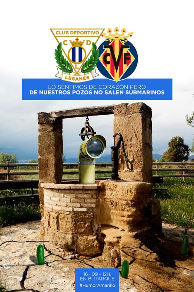 El Villarreal vive una de sus temporadas más difíciles y en el Leganés se encargaron de recordárselo con la etiqueta #HumorAmarillo.