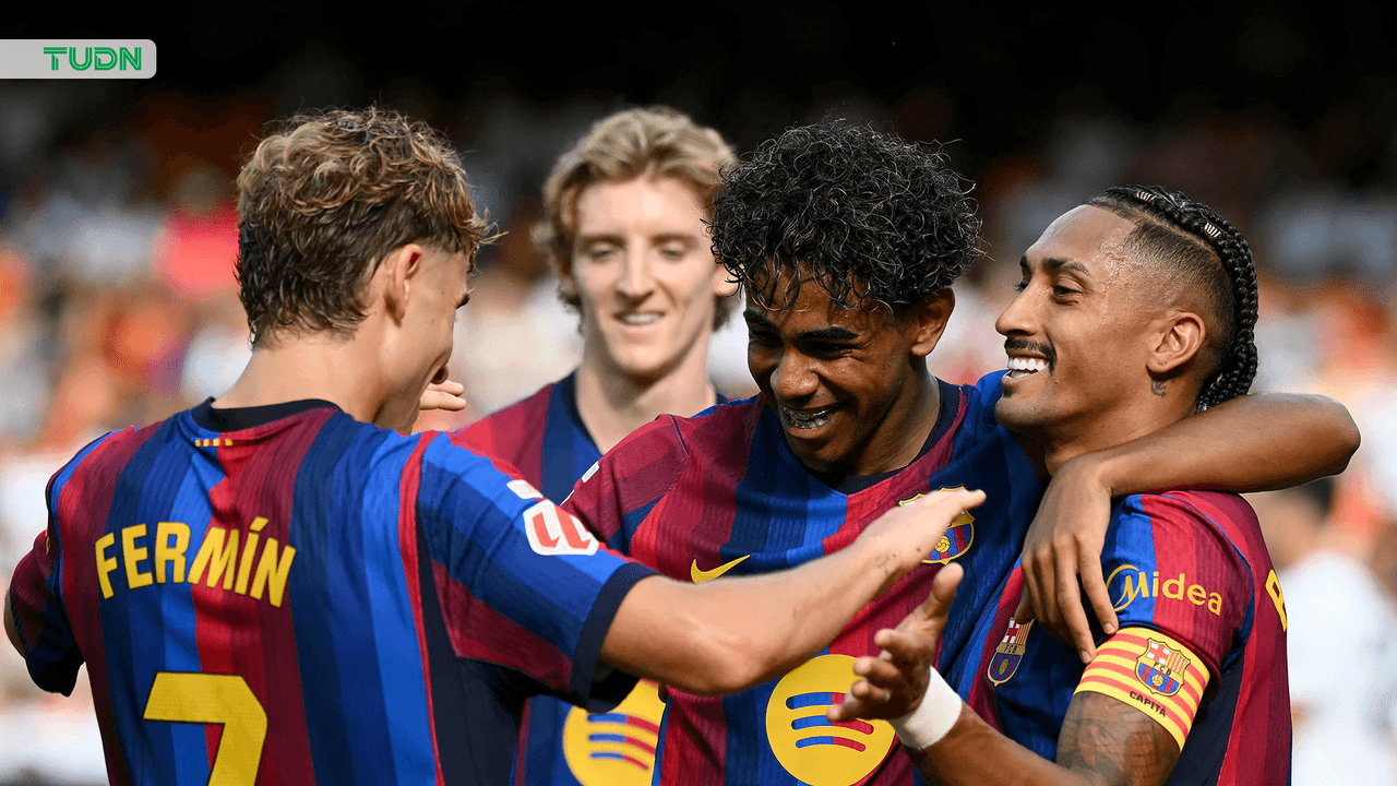 Barcelona golea a Valencia con goles de Lamine Yamal y Raphinha