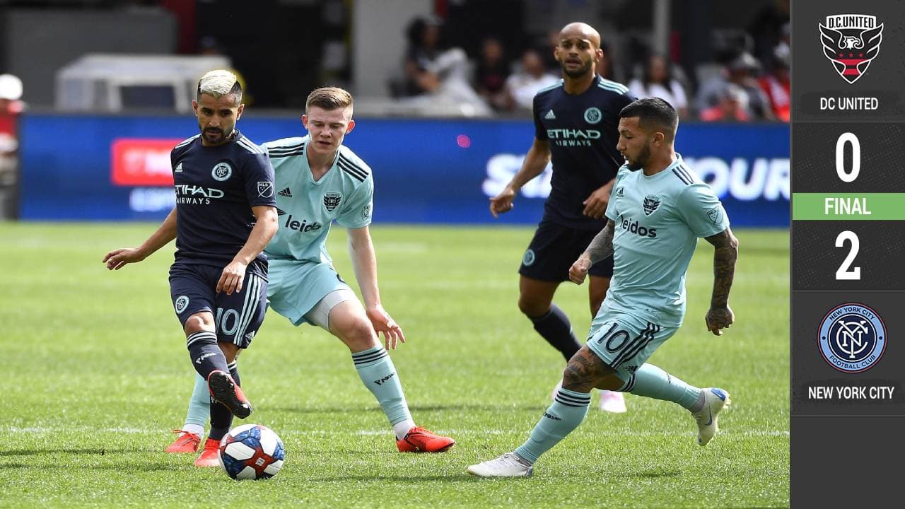 NYCFC le da un baile al ritmo de samba al DC United de Lucho Acosta y Wayne Rooney